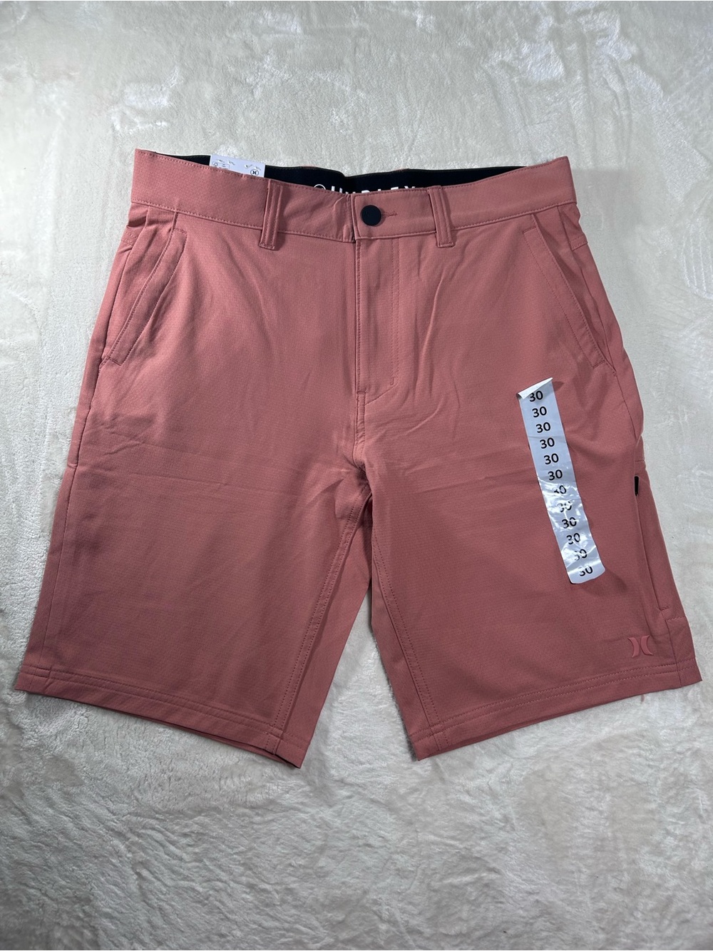 NWT Hurley Men's Trek Hybrid Shorts Sz 30 Orange Salmon Water Repellent Stretch - Picture 4 of 11
